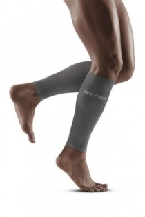 CEP Grey/Light Grey Ultralight Compression Calf Sleeves for Men